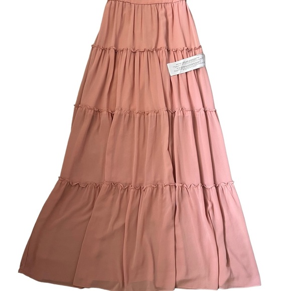 Dress The Population Adonia Sleeveless Square-Neck Maxi Gown Blush Size Small - Picture 9 of 12